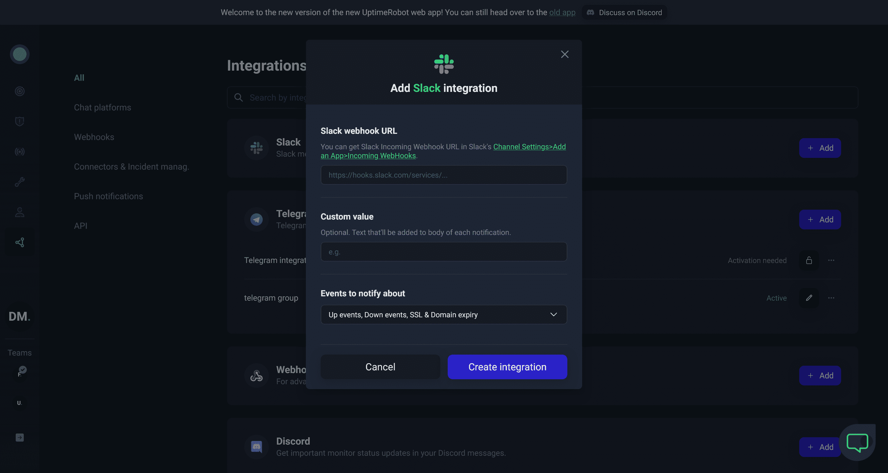 add slack screenshot