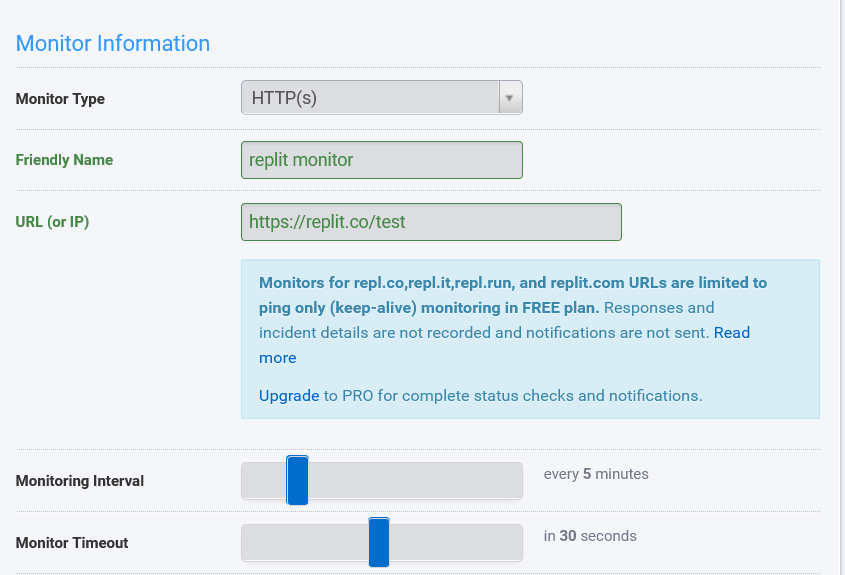 We are throttling repl.co monitors