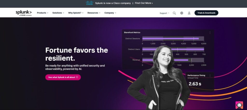 Splunk homepage