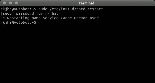 If you use nscd (Name Service Cache Daemon