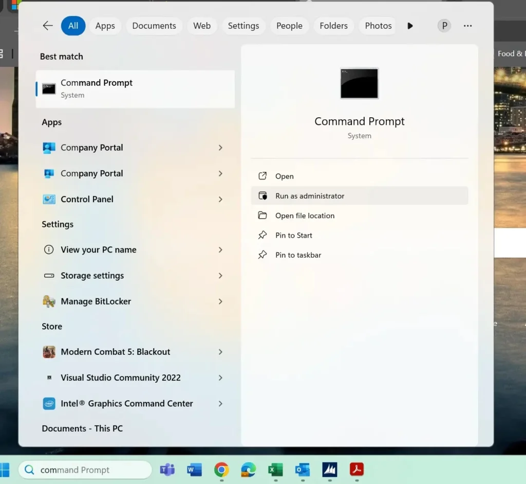 Run as administrator - Windows