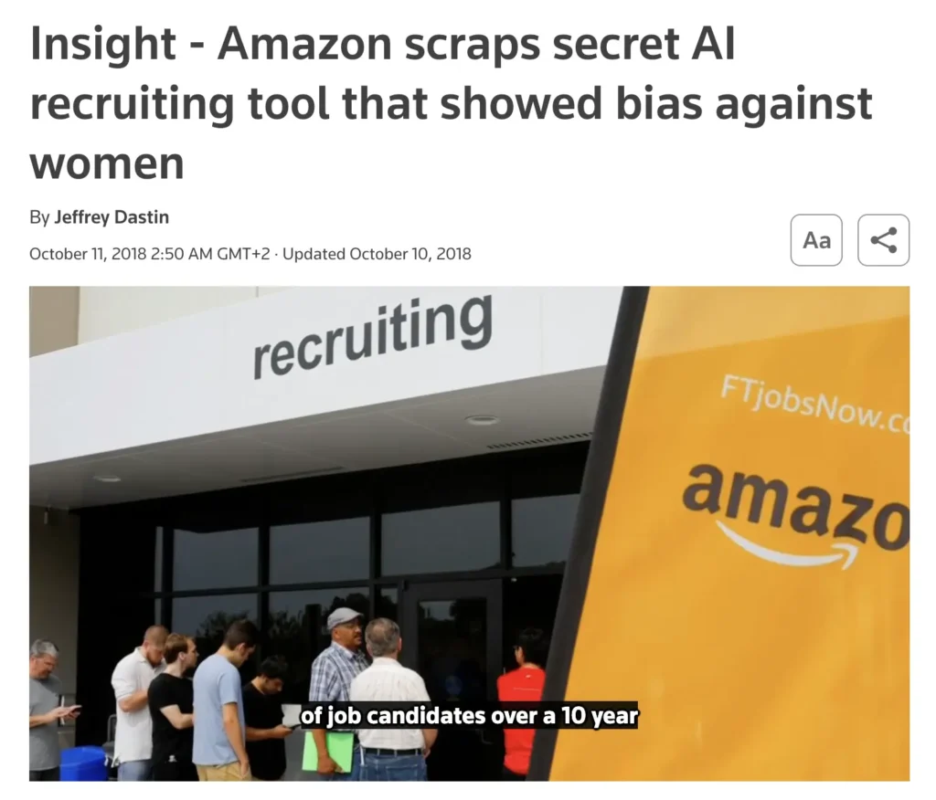 Amazon scraps AI