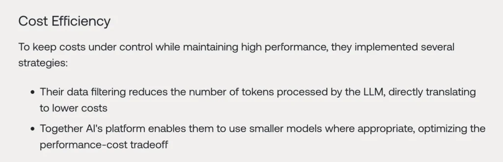 Cost efficiency