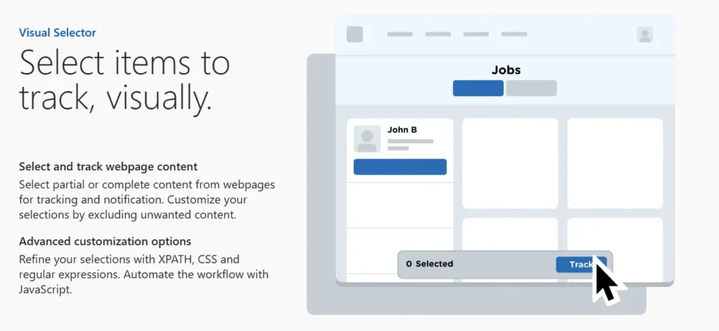 Distill.io website change detection tool