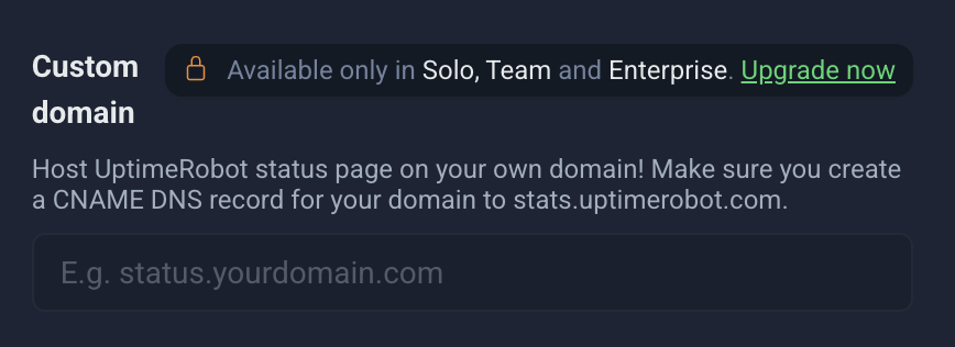 Set your custom domain