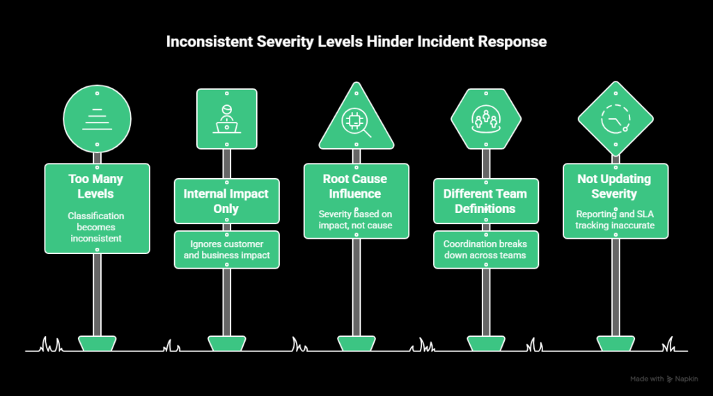severity levels and incident response