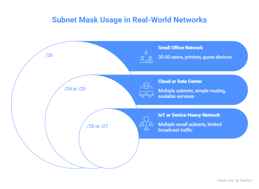 subnet mask usage in real-world networks