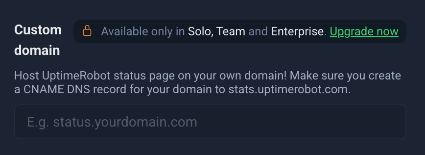 Set your custom domain