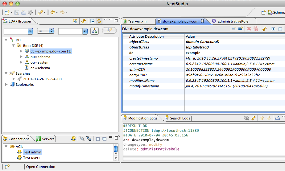 Apache Directory Studio screenshot