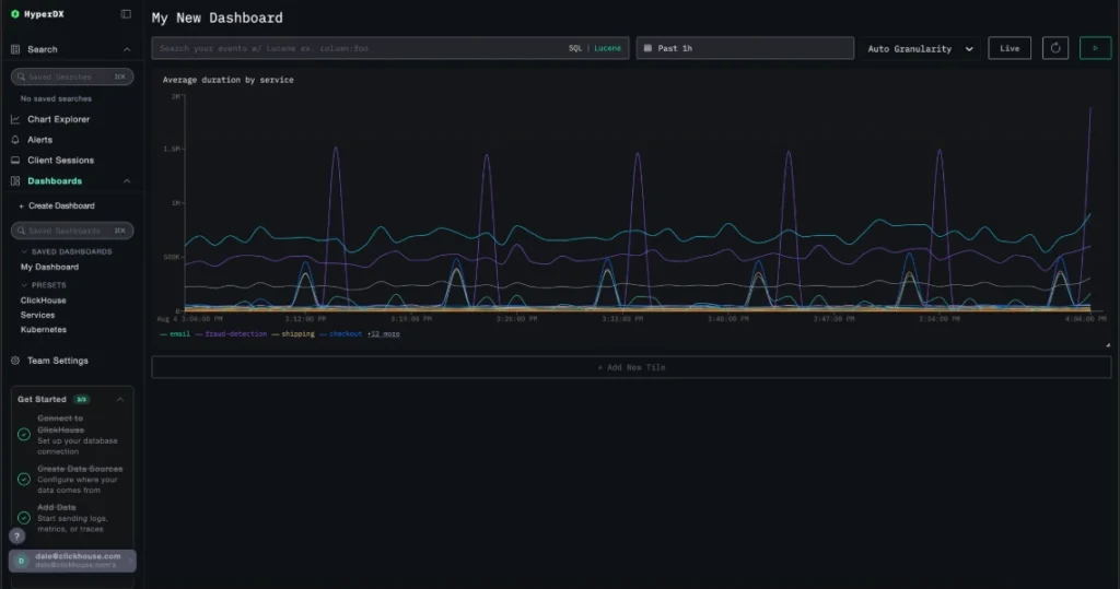 ClickStack dashboard example