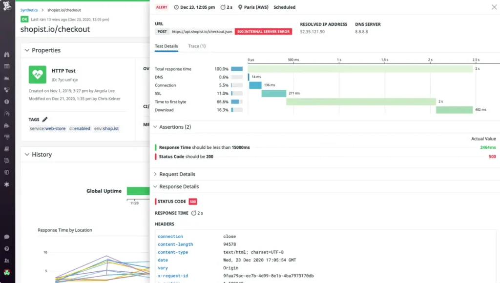 Datadog’s SSL monitoring example