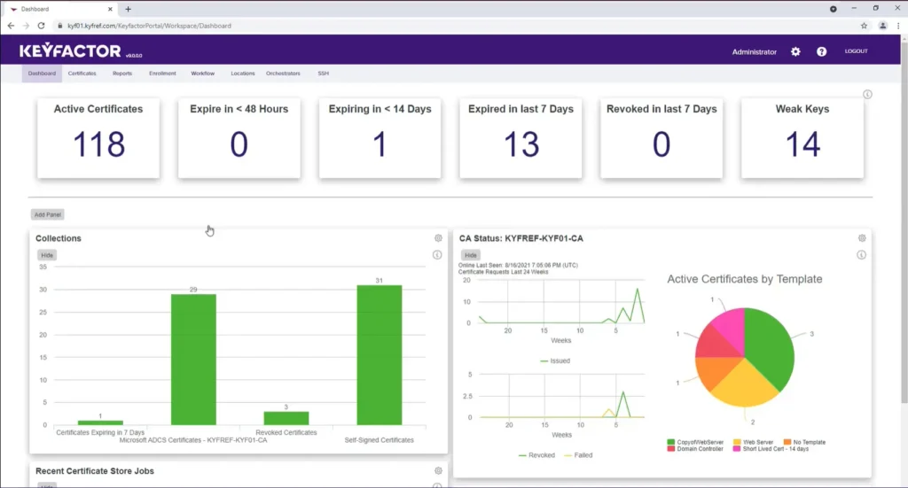 Keyfactor SSL/TLS Discovery demo