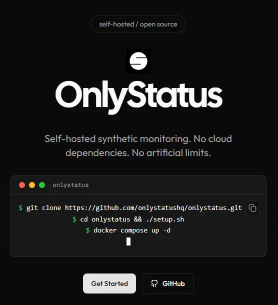 OnlyStatus homepage
