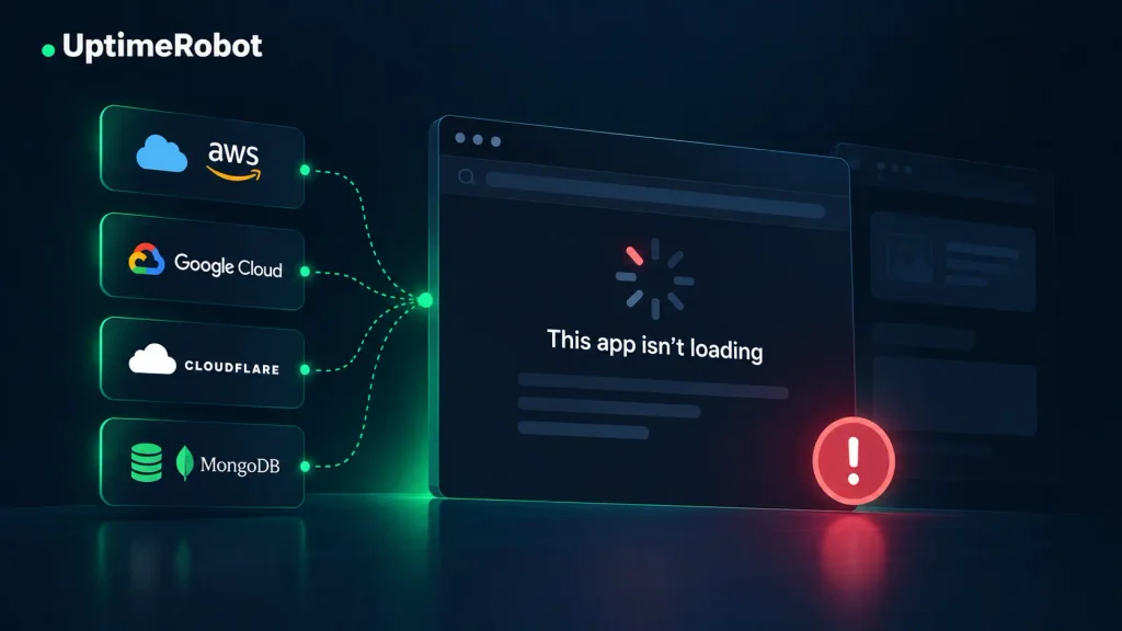 UptimeRobot the app doesn't load
