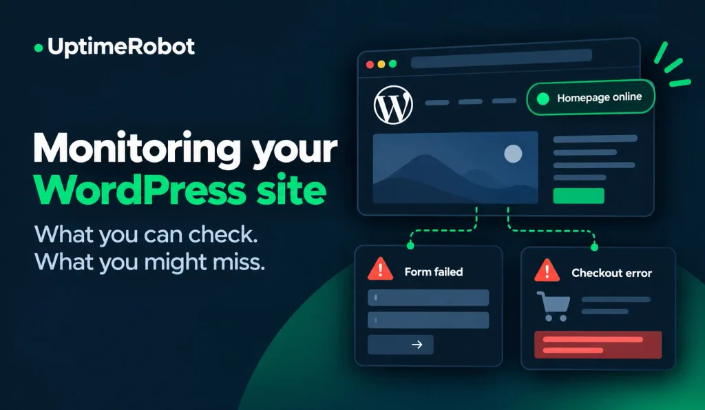 UptimeRobot monitor WordPress