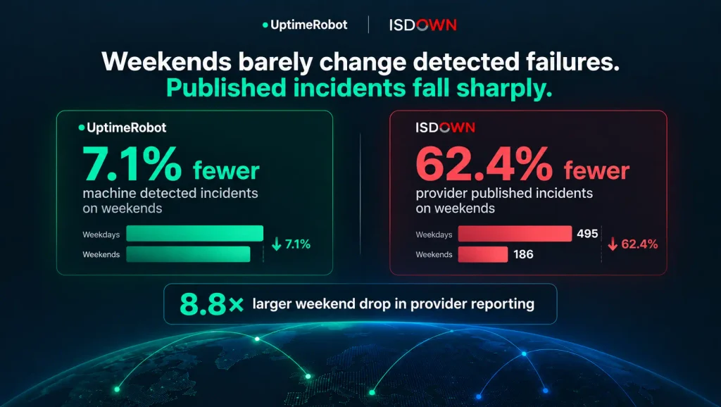 UptimeRobot/IsDown incidents weekends